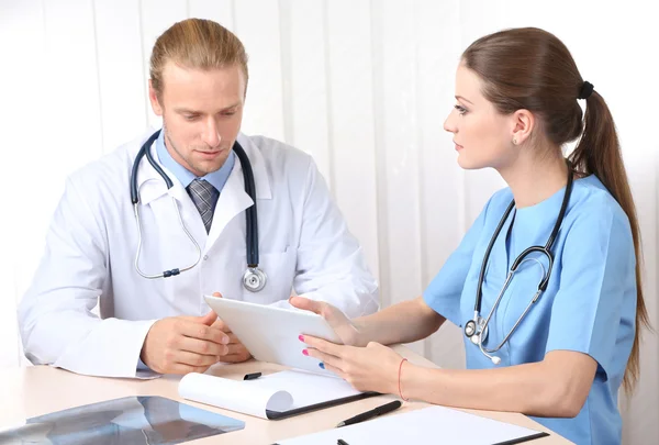 Medical team during meeting in office — Stock Photo, Image