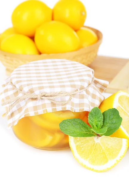 Tasty lemon jam close-up — Stock Photo, Image