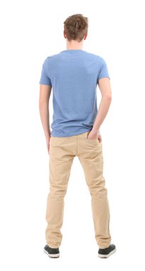 beyaz izole yakışıklı genç