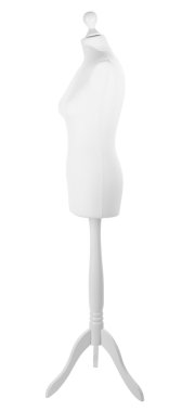 boş kadın manken üzerinde beyaz izole