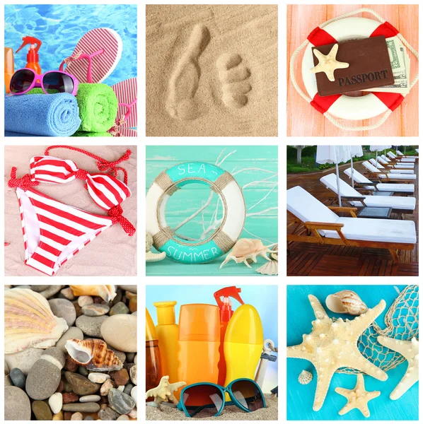 Collage de fotos vacaciones de verano —  Fotos de Stock