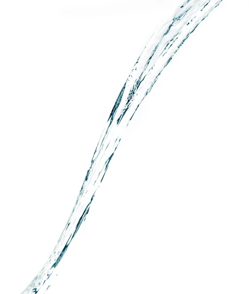 Spruzzi d'acqua isolati su bianco — Foto Stock