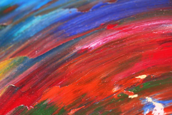 Oily paint brushstrokes close-up — Stock Photo, Image