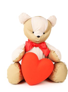 beyaz izole oyuncak ayı