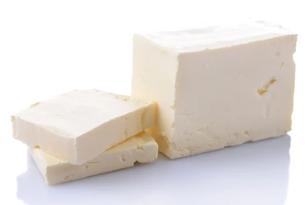 Smakelijke boter geïsoleerd op wit — Stockfoto