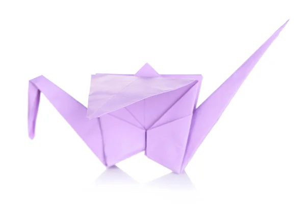 Origami crane, elszigetelt fehér — Stock Fotó