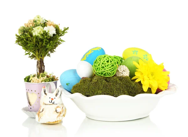 Composición de Pascua aislada en blanco —  Fotos de Stock