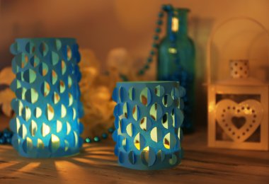 ev dekorasyonu, Masa mum ışığı