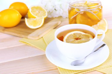 lezzetli limon reçel üzerinde tablo yakın çekim