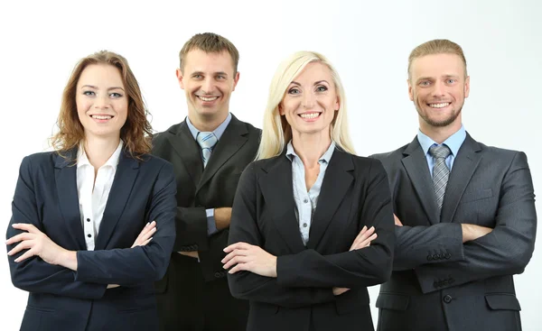 Group of business people isolated on white — Stock Photo, Image