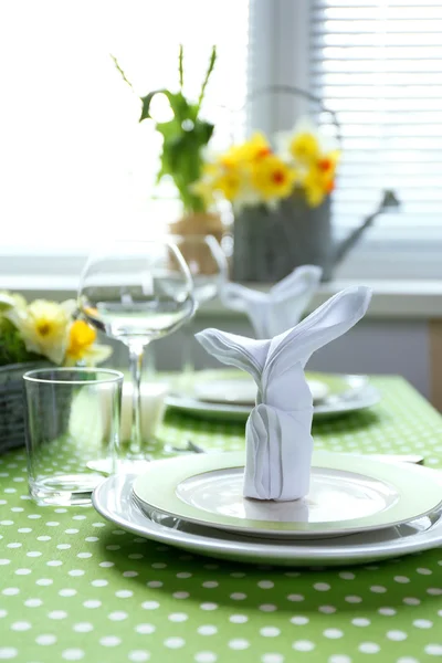 Schöne Feiertage Ostern Tisch decken — Stockfoto