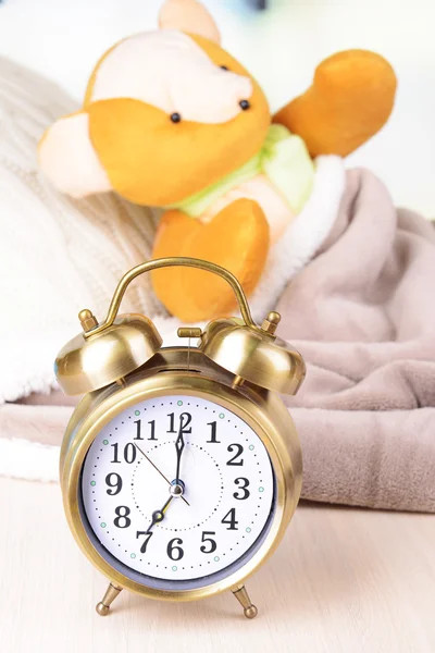 Sick bear in bed close-up — Stock Photo, Image