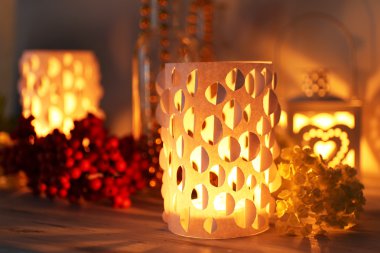 ev dekorasyonu, Masa mum ışığı