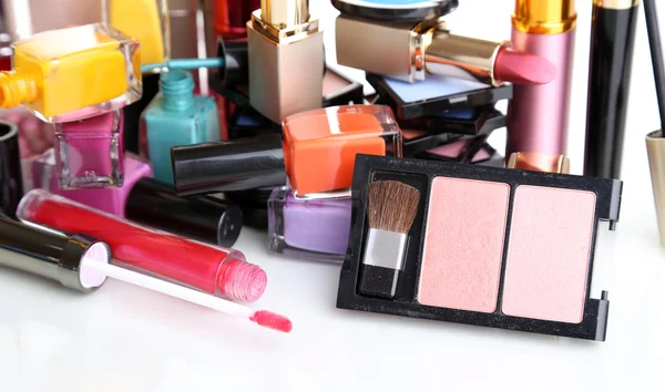 Nieuwe make-up set close-up — Stockfoto