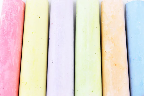 Chalks in variety of colors, close-up — Stock Photo, Image