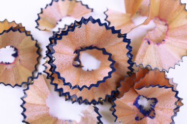 renk kalem talaş, yakın çekim