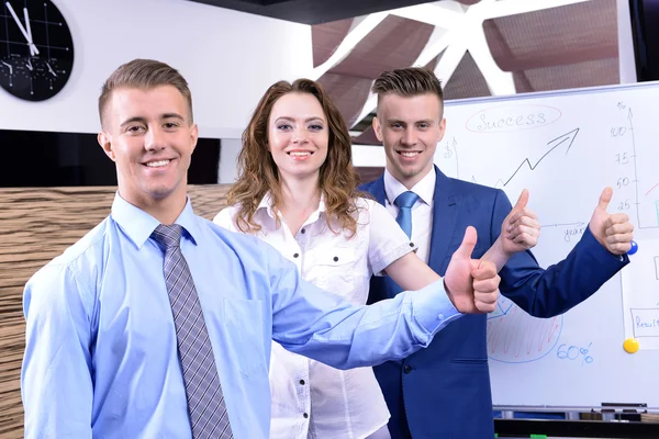 Uomini d'affari che lavorano in sala conferenze — Foto Stock