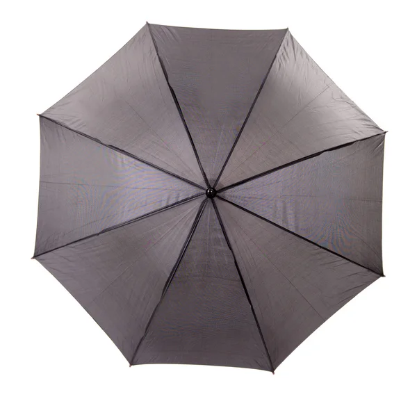 Black Umbrella isolated on white — Stock Photo, Image