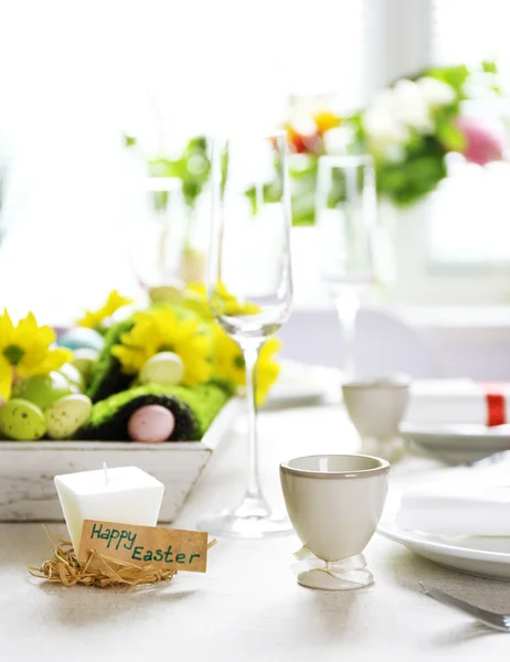 Hermosa fiesta Pascua mesa ajuste — Foto de Stock