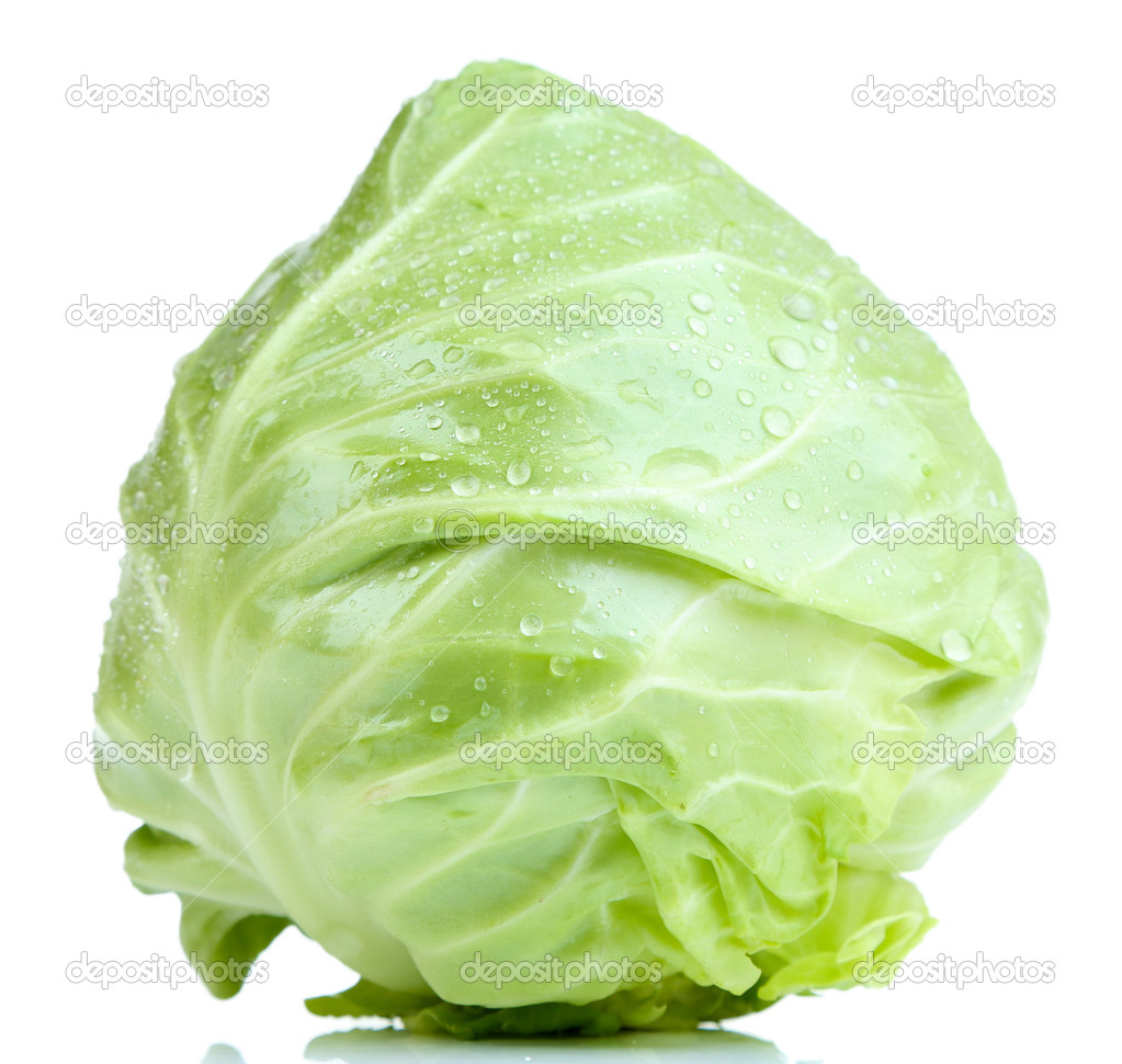 Cabbage isolated on white