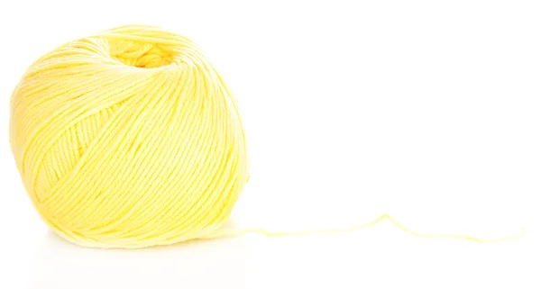 Knitting yarn isolated on white — Stock Photo, Image