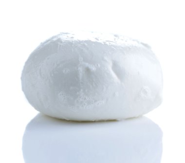 beyaz izole lezzetli Mozzarella peyniri