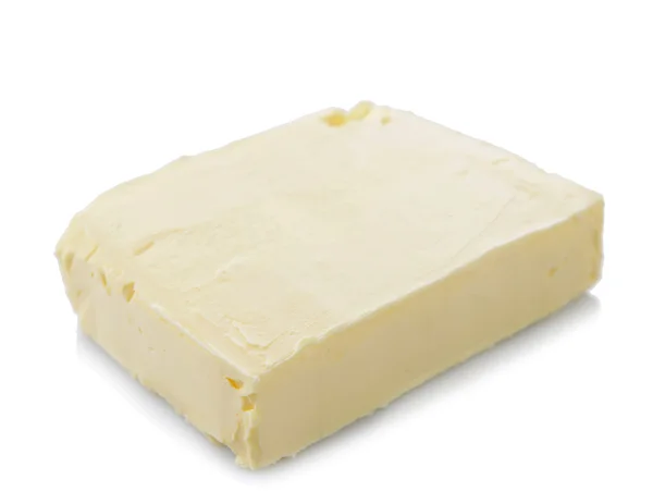 Leckere Butter isoliert auf weiß — Stockfoto