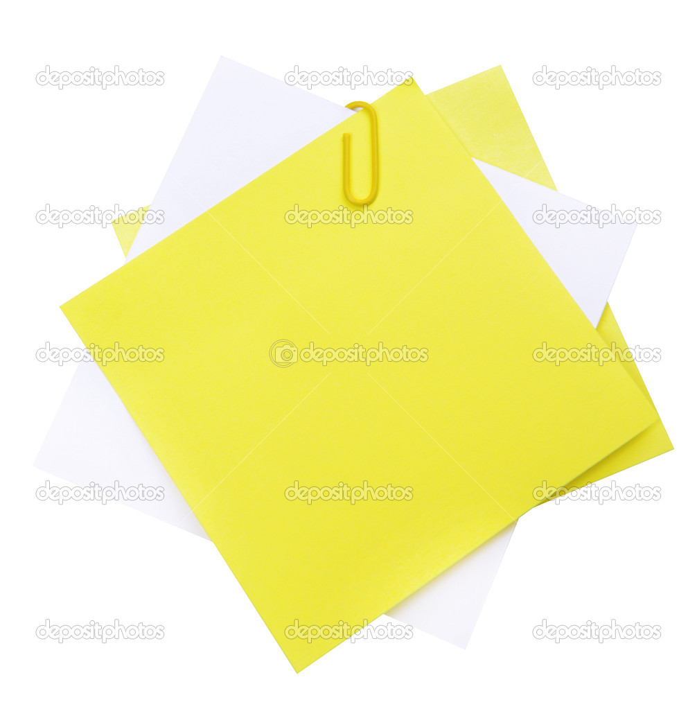 Empty paper sheets isolated on white