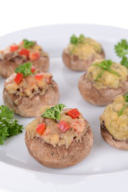 plaka yakın çekim doğum mantar dolması