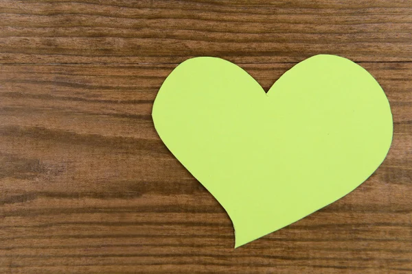 Paper hearts on wooden  background — Stock Photo, Image