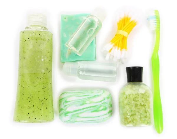 Hygienic equipments, isolated on white — Stock Photo, Image