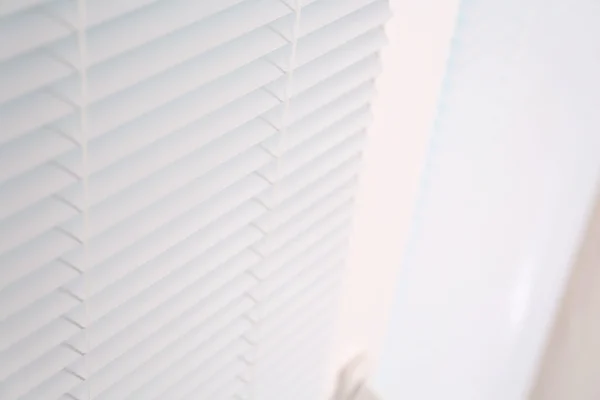 White window with opened blinds — Stock Photo, Image