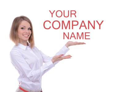 Beyaz tenli iş kadını