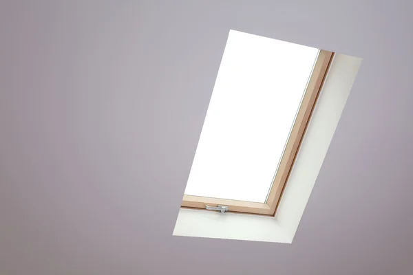 Roof skylight in new modern attic room — Stock Photo, Image