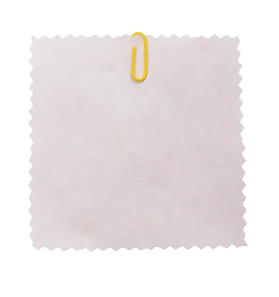 Empty paper sheet isolated on white — Stock Photo, Image