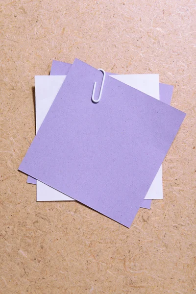Empty paper sheets on wooden background — Stock Photo, Image