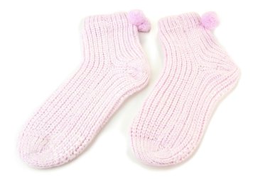 güzel Bayan çorap, beyaz izole