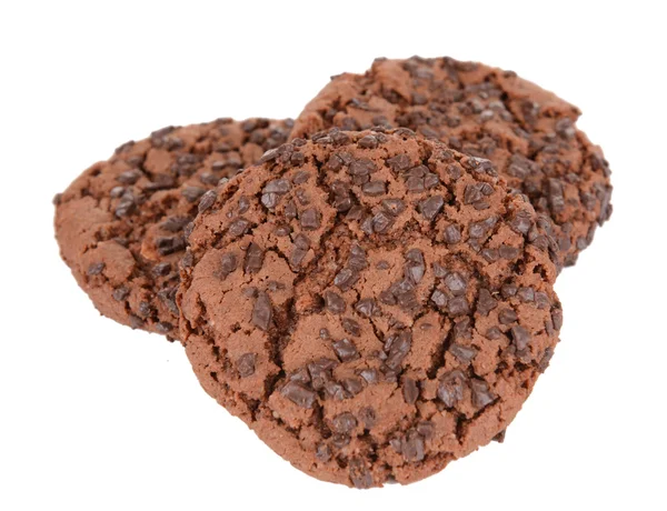 Süße Kekse isoliert auf weiß — Stockfoto