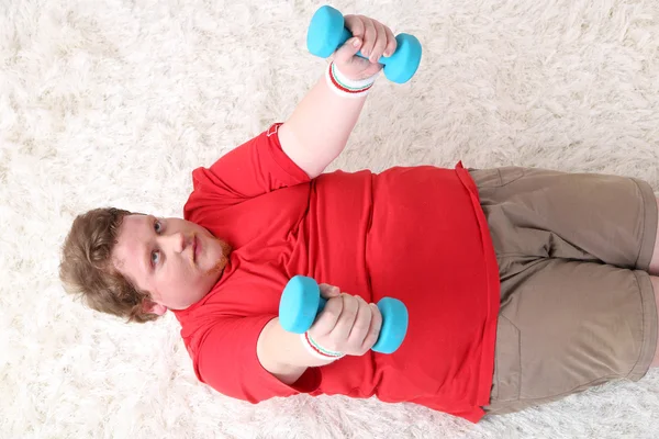 Large fitness man — Stock Photo, Image