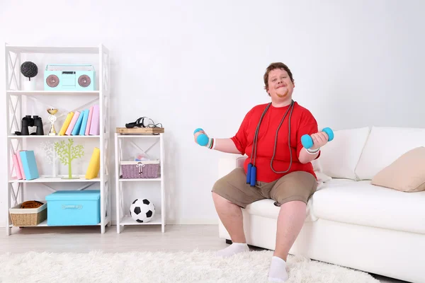 Large fitness man — Stock Photo, Image