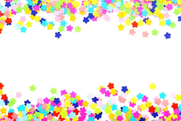 Confetti isolated on white — Stock Photo, Image