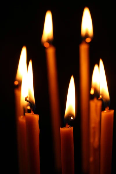 Candele in chiesa — Foto Stock