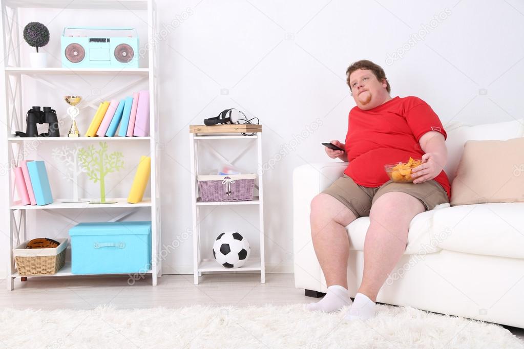 Lazy overweight male