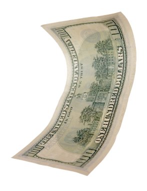 Amerikan Doları üzerinde beyaz izole