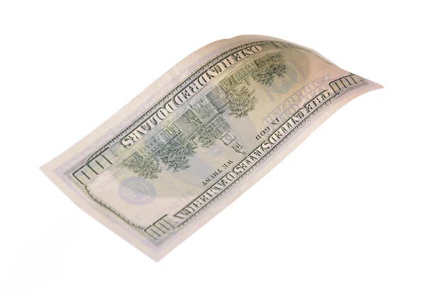 Dollars américains isolés sur blanc — Photo