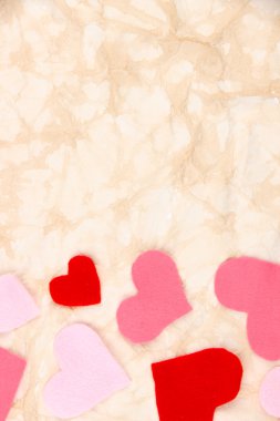 eski kağıt arka plan dekoratif güzel kalpler