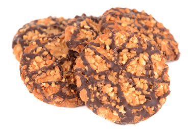 tatlı kurabiye üzerinde beyaz izole