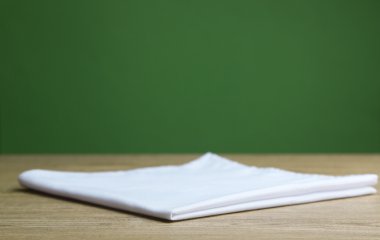 ahşap masa ve masa örtüsü ile arka plan