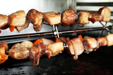 domuz kebap ızgara yakın çekim