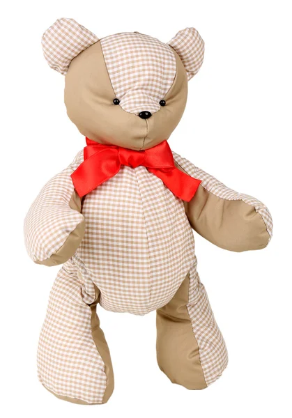Медвежья игрушка, изолированная на белом — стоковое фото